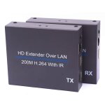 Nk - e200ir prolongateur avec ir infrarouge 200 m sur rseau hdmi h. 264 hd (metteur + rcepteur)