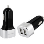 Novodio dual car fast charger noir - chargeur voiture iphone usb 2 x 2, 4a