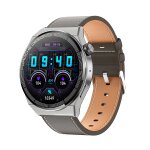 Ochstin 5hk46p montre intelligente avec bracelet en cuir � �cran rond de 1, 36 pouces avec fonction d'appel ...