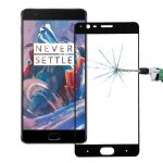 Oneplus trois 0. 26mm 9 h duret� de surface antid�flagrant coloris� s�rigraphi� verre tremp� plein �cran ...