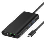 Onten 9591bd 8 en 1 usb - c / type - c  pd usb - c / type - c chargement + port ethernet 100m + dual ...