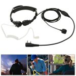 Oreillette transceiver couteur casque pour talkie - walkie, 3. 5mm + 2. 5mm plug (noir)