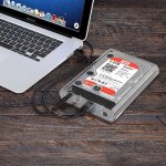 Orico 3139c3 3, 5 pouces sata hdd usb 3. 1 type - c botier de stockage de disque dur externe (transparent) ...