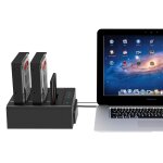 Orico 6638us3 - c 3 baies usb 3. 0 type - b  sata disque dur externe botier de stockage station d accueil ...