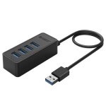 Orico w5p - u3 - 30 4 - port usb 3. 0 bureau hub avec 30cm câble micro usb alimentation (noir) Orico w5p - u3 - 30 4 - port usb 3. 0 bureau hub avec 30cm câble micro usb alimentation (noir)