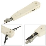 Outil d insertion de perforations multiples  prise tlphonique rseau bt rj45 / rj12 / rj11 (blanc) ...