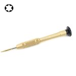 Outil de r�paration professionnel outil ouvert 25mm t5 tournevis � t�te hexagonale (or)