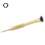 Outil de r�paration professionnel outil ouvert 25mm t6 tournevis � t�te hexagonale (or)