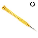 Outil de r�paration professionnel outil ouvert 25mm t6 tournevis � t�te hexagonale (or)