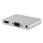 P27 metal cover micro usb vers hdmi + convertisseur vga hdtv adaptateur av numrique, alimentation par ...