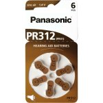 Panasonic pr 312 zinc air pour app. auditif lot de 6