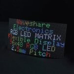 Panneau matriciel led couleur rvb flexible waveshare, pas de 2, 5 mm, 96 x 48 pixels, pcb pliable à luminosité ... Panneau matriciel led couleur rvb flexible waveshare, pas de 2, 5 mm, 96 x 48 pixels, pcb pliable à luminosité ...