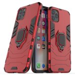 Panther pc + tpu - �tui de protection antichoc avec support d anneau magn�tique pour iphone 11 pro max ...