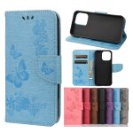 Modle de papillon floral en relief vintage horizontal flip coating avec fente et portefeuille et portefeuille ...