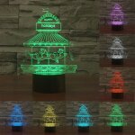 Parc d attractions style 7 décoloration des couleurs lampe stéréo visuelle créative commande tactile ... Parc d attractions style 7 décoloration des couleurs lampe stéréo visuelle créative commande tactile ...
