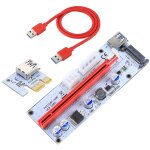 Pce164p - n06 ver008s usb 3. 0 pci - e express 1x  16x adaptateur de carte de rallonge pci - e 15 broches ...