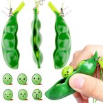 Pendentif cl� de jouet de soulagement du stress de soja d'extrusion cr�ative de 3 pi�ces, livraison d'expressi ...