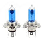 Phare de voiture halogène h4, lumière blanche de 2400 lumens, 12v / 100w 6000k Phare de voiture halogène h4, lumière blanche de 2400 lumens, 12v / 100w 6000k