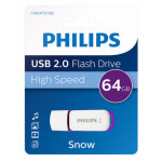 Philips usb 2. 0 64gb snow edition pourpre
