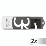 Philips usb 3. 0 32gb vivid edition gris lot de 2