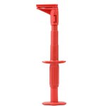 Pince de test universelle pour multimètre, prise banane 4 mm, crochet télescopique (rouge) Pince de test universelle pour multimètre, prise banane 4 mm, crochet télescopique (rouge)