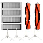 Pinceau de balayage de robot de 10 en 1 + brosse latrale + filtre pour xiaomi / gnration de pierre ...