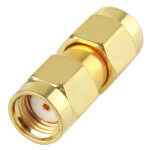 Plaqu or femelle rp - sma  adaptateur rp - sma femelle