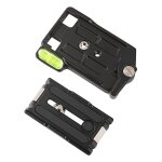 Plaque de d�gagement rapide en alliage d'aluminium pour tr�pied d'appareil photo qra - 635