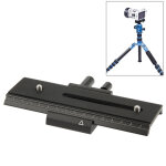 Plaque de protection de trpied de type long, coulissante sur rail macro 2 voies (noir)