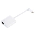 Port ethernet nk - 1035 + adaptateur de fonction m�le coud� 8 broches femelle � 8 broches (blanc)