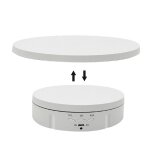 Pr�sentoir de prise de vue en direct pour bijoux rotatifs 2 en 1 enfichable, couleur: bouton blanc