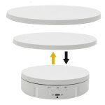 Présentoir rotatif électrique 3 en 1 (blanc) Présentoir rotatif électrique 3 en 1 (blanc)