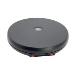 Prsentoir rotatif lectrique  lumire led de 25 cm (noir)