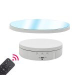 Présentoir rotatif électrique miroir de 22cm, accessoires de tournage vidéo en direct, plateau tournant ... Présentoir rotatif électrique miroir de 22cm, accessoires de tournage vidéo en direct, plateau tournant ...
