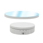 Présentoir rotatif électrique miroir de 22cm, accessoires de tournage vidéo en direct, plateau tournant, ... Présentoir rotatif électrique miroir de 22cm, accessoires de tournage vidéo en direct, plateau tournant, ...