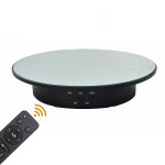 Prsentoir rotatif de prise de vue en direct avec plateau tournant lectrique tlcommand de 20 cm (noir) ...