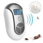 Prise europenne antiparasitaire ultrasonique ultrasonic pest repeller (gris)