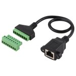 Prise femelle rj45 vers bornes enfichables 8 broches connecteur usb sans soudure cble adaptateur de ...