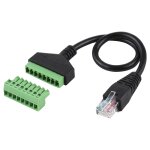 Prise m�le rj45 vers bornes enfichables 8 broches connecteur usb sans soudure c�ble adaptateur de connexion ...