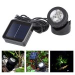 Projecteur solaire ext�rieur piscine jardin �clairage paysage lumi�re solaire led ip65 � double usage ...
