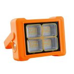 Projecteur solaire lampe de poche portable lampe de travail d'urgence (orange)