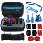 Puluz 13 en 1 kit combin mtallique cnc avec tui eva (vis + supports de surface + adaptateur pour trpied ...