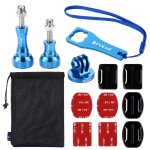 Puluz 13 en 1 kit combin mtallique cnc (vis + supports de surface + adaptateur pour trpied + sac de ...