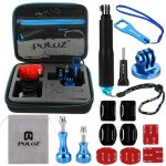 Puluz 16 en 1 kit combin pour accessoires en mtal cnc avec tui eva (vis + supports de surface + adaptateur ...