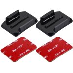 Puluz 2 supports de surface courbes + 2 autocollants adh�sifs pour gopro hero5 / 4 / 3 + / 3 / 2 / 1