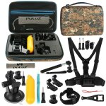 Puluz 20 en 1 accessoires kit combin� avec camouflage eva case pour gopro gopro hero5 / 4 session / 4 ...