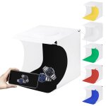 Puluz 20cm comprend 2 panneaux led pliable portable 1100lm light photo lighting studio tente de tir kit ...