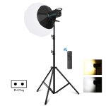 Puluz 220v 150w 3200k - 5600k studio vid�o lumi�re + 2. 8m support de lumi�re + 65cm lanterne pliable ...
