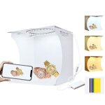 Puluz 23cm anneau led panneau pliant portable light photo lighting studio tente de tir kit box avec 6 ...