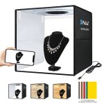 Puluz 40 cm pliable portable anneau lumineux charge rapide usb photo clairage studio tente de prise ...